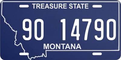 MT license plate 901479O