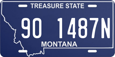 MT license plate 901487N