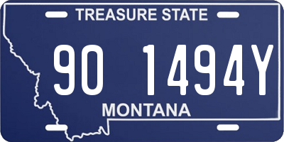 MT license plate 901494Y