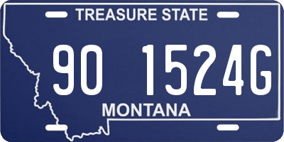 MT license plate 901524G