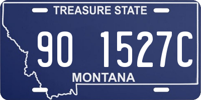 MT license plate 901527C