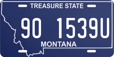 MT license plate 901539U