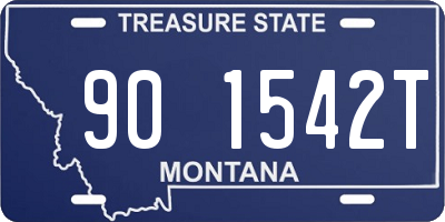 MT license plate 901542T