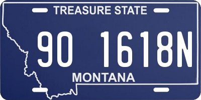 MT license plate 901618N
