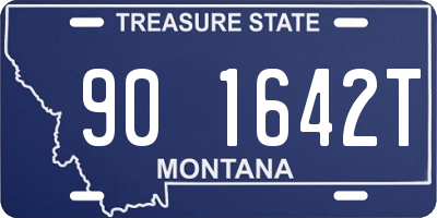 MT license plate 901642T
