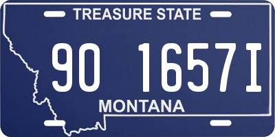 MT license plate 901657I