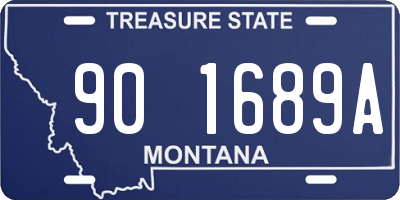 MT license plate 901689A