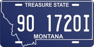 MT license plate 901720I