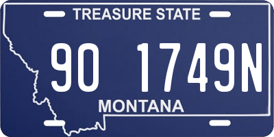MT license plate 901749N