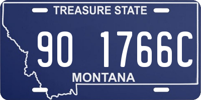 MT license plate 901766C