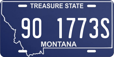 MT license plate 901773S