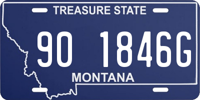 MT license plate 901846G