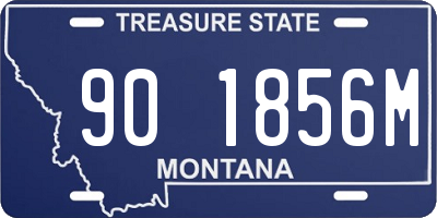 MT license plate 901856M