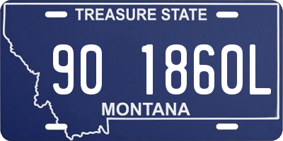MT license plate 901860L