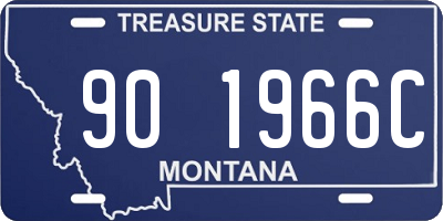 MT license plate 901966C