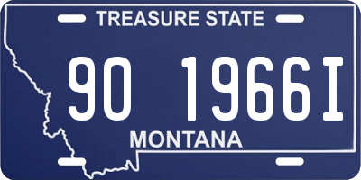 MT license plate 901966I