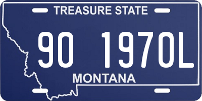 MT license plate 901970L