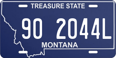 MT license plate 902044L