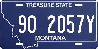 MT license plate 902057Y
