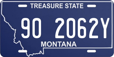 MT license plate 902062Y
