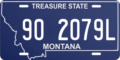 MT license plate 902079L