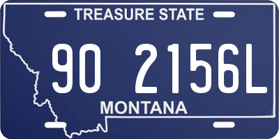 MT license plate 902156L
