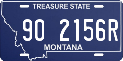 MT license plate 902156R