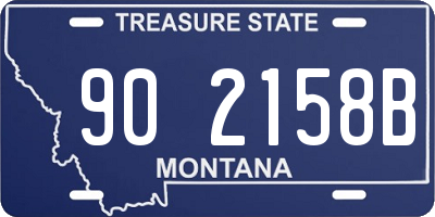 MT license plate 902158B