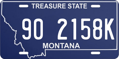 MT license plate 902158K