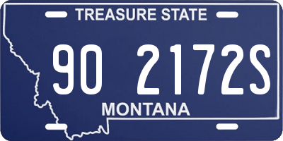 MT license plate 902172S