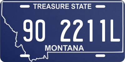 MT license plate 902211L