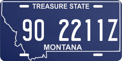 MT license plate 902211Z