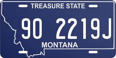 MT license plate 902219J