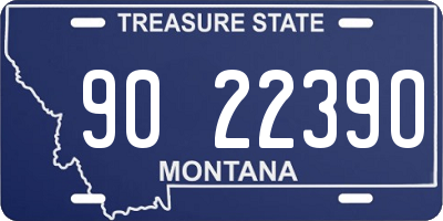 MT license plate 902239O