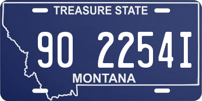 MT license plate 902254I
