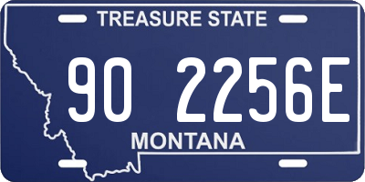 MT license plate 902256E