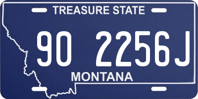 MT license plate 902256J