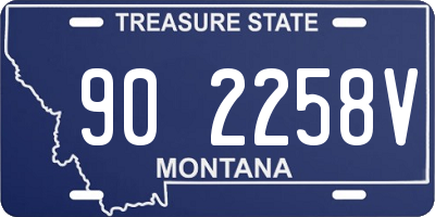 MT license plate 902258V