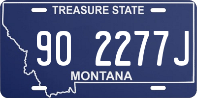 MT license plate 902277J