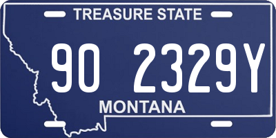 MT license plate 902329Y