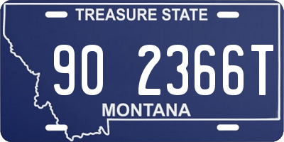 MT license plate 902366T