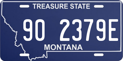 MT license plate 902379E
