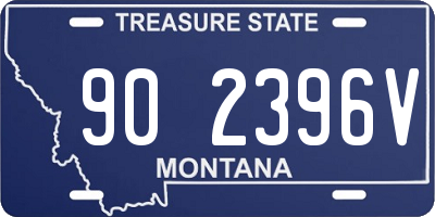 MT license plate 902396V