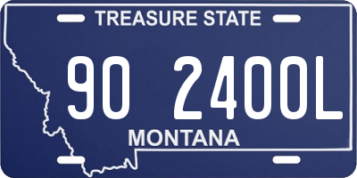MT license plate 902400L