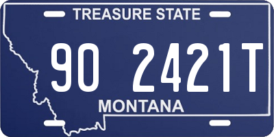 MT license plate 902421T