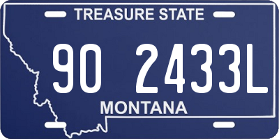 MT license plate 902433L