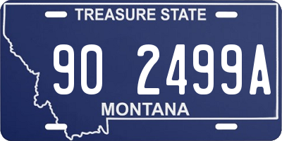 MT license plate 902499A