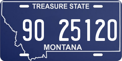 MT license plate 902512O
