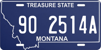 MT license plate 902514A