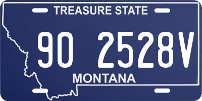 MT license plate 902528V